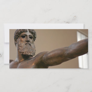 Statue de bronze de Zeus à Athènes Grèce