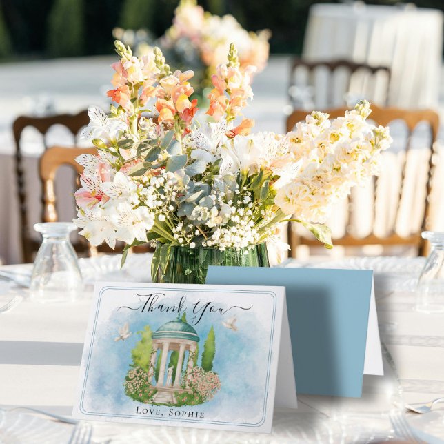 Statue de Gazebo tourbillons Carte de remerciement (Créateur téléchargé)