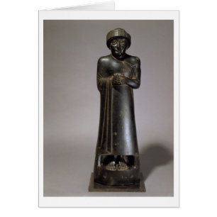 Statue de Gudea, prince de Lagash, Néo--Sumérien,