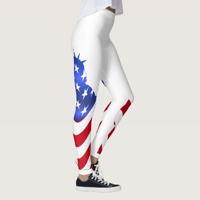 Statue de la Liberté Leggings blancs (Droite)