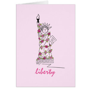 Statue de la Liberté Roses roses New York New York