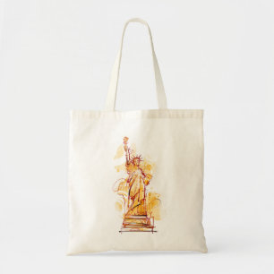 Statue de la Liberté Sac fourre-tout peinte à la m