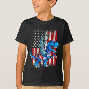 Statue de la Liberté T-Shirt 4 Juillet Garçons Amé
