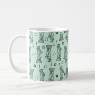 Statue de la Liberté - Tasse de café aux étoiles v