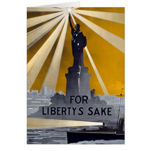 Statue de la Liberté Torch et de la Marine américa (Devant)