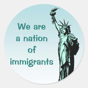 Statue de la Nation Liberty des Immigrants Sticker