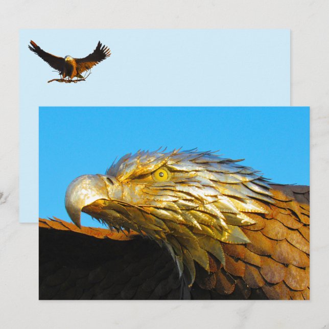 Statue de l'aigle chauve (Devant / Derrière)