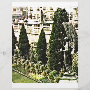 Statue de l'ange ailé Bath Angleterre 1986 snap-11