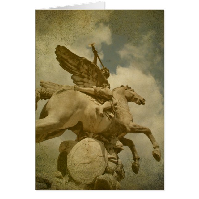 Statue de l'ange et du cheval (Devant)