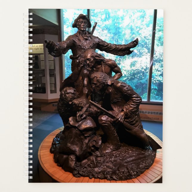 Statue de Lewis & Clark, Fort Clatsop, Oregon (Devant)
