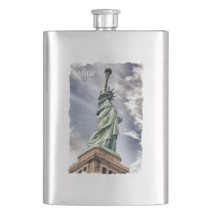 Statue de Liberty flacon monogramme personnalisé
