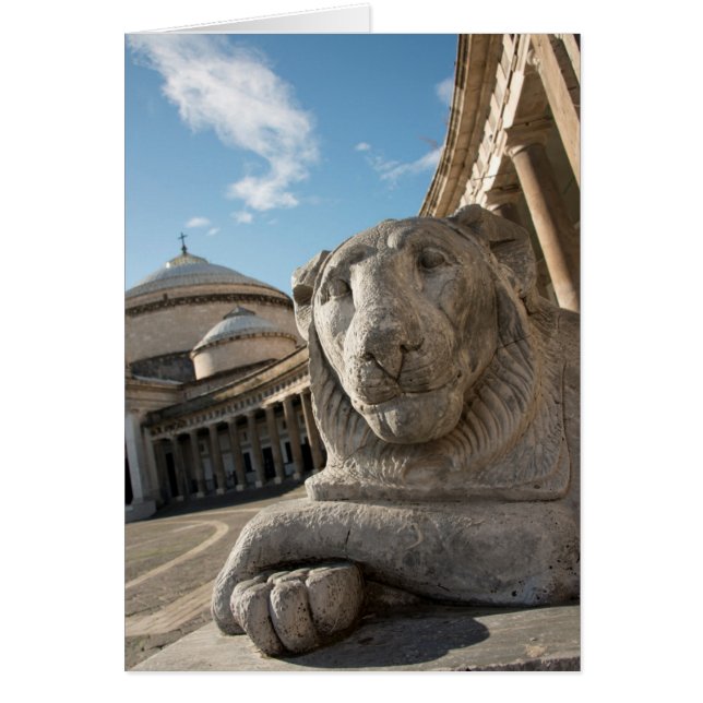Statue de lion devant San Francesco di Paola (Devant)