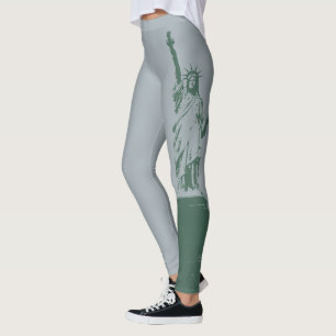 Statue de New York Leggings Liberty Stretchy Pants