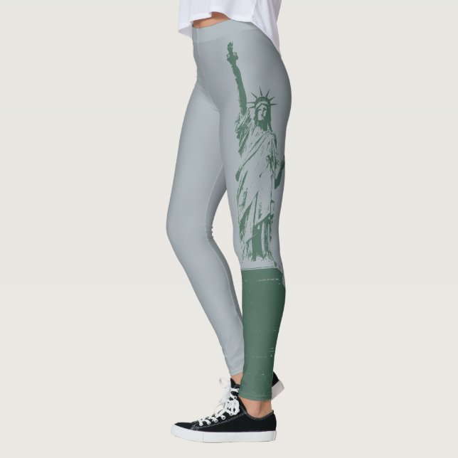 Statue de New York Leggings Liberty Stretchy Pants (Gauche)