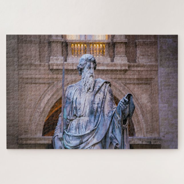 Statue de Saint Paul Rome. Puzzle (Horizontal)