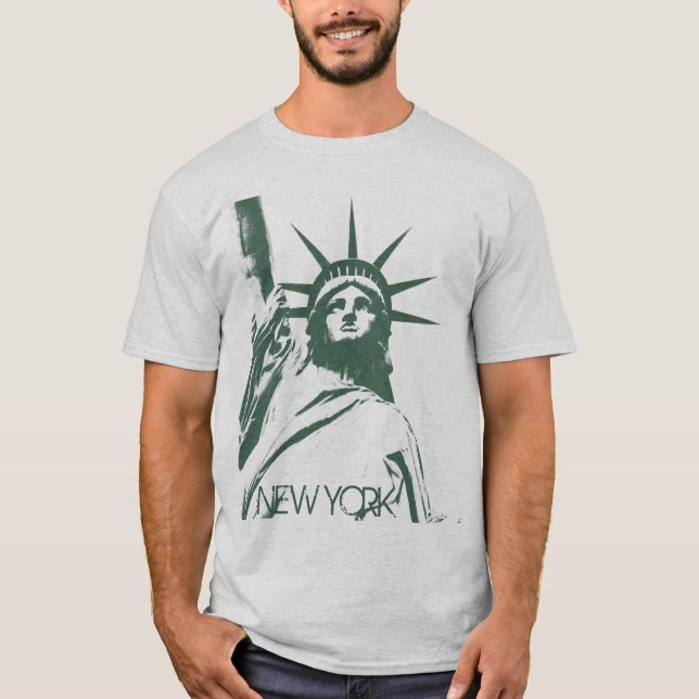 Statue de T-shirt de base de New York de T-shirt (Devant)