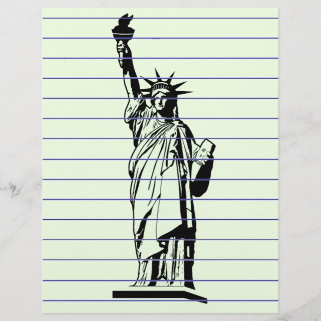Statue d'en-tête de lettre de liberté (Devant)