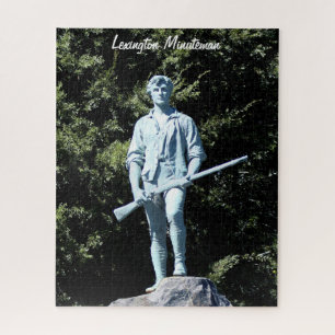 Statue du Minuteman Lexington historique Puzzle