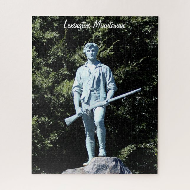 Statue du Minuteman Lexington historique Puzzle (Vertical)