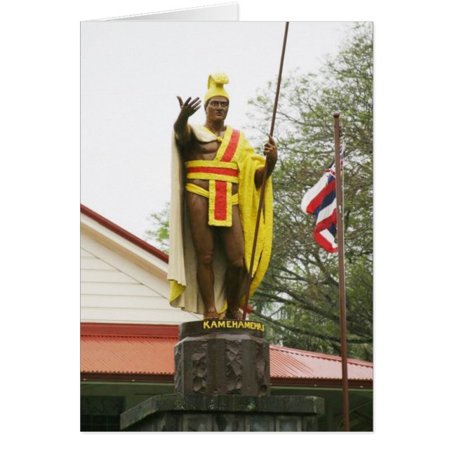 Statue du roi Kamehameha - Carte (Devant)