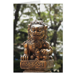 Statue en bronze de lion