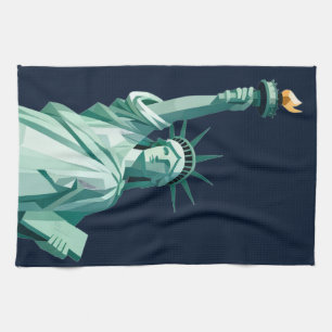 Statue moderne Liberty Serviette de cuisine