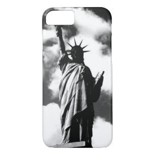 Statue noire et blanche de Liberty iPhone 7 Coque