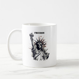 Statue patriotique de Liberty Freedom Café Mug