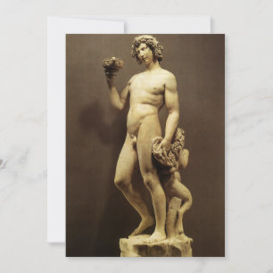 Statue vintage de la Renaissance, Bacchus par Mich