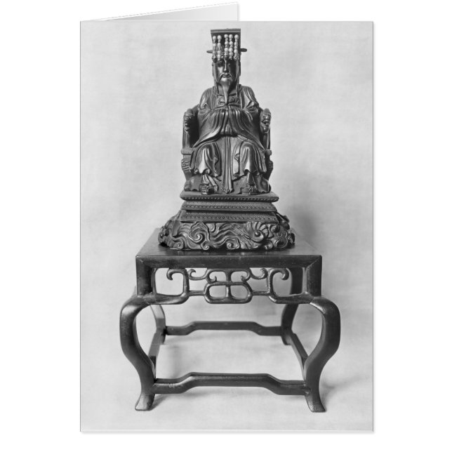 Statuette de Confucius comme Mandarin, Qing (Devant)