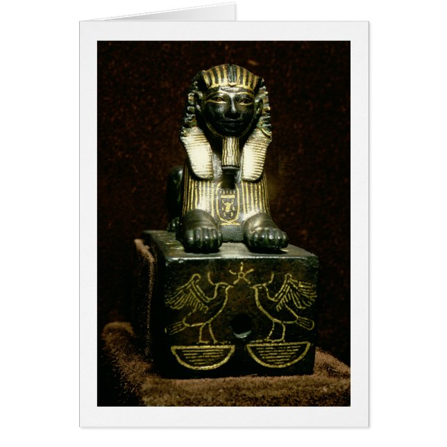Statuette d'un sphinx du Roi Tuthmosis III, (Devant)