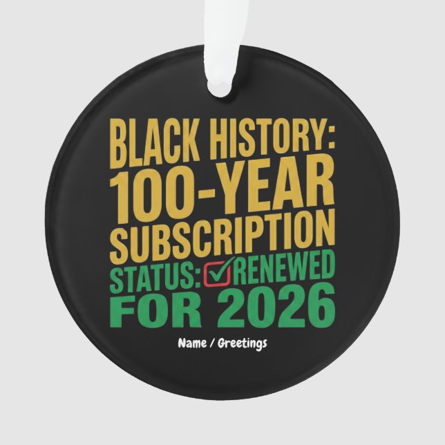 Statut d'abonnement à l'histoire noire de 100 ans  (devant)