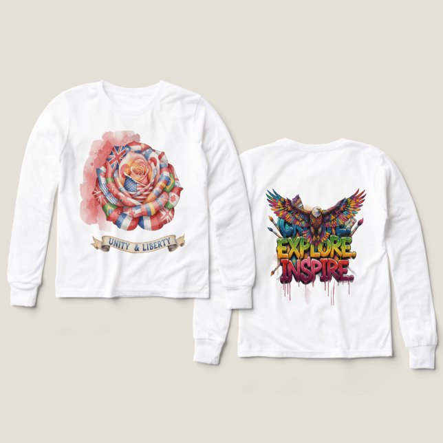 "Stay Alive & Endure Inspire – Motivational Long S (Motif Recto et Verso)