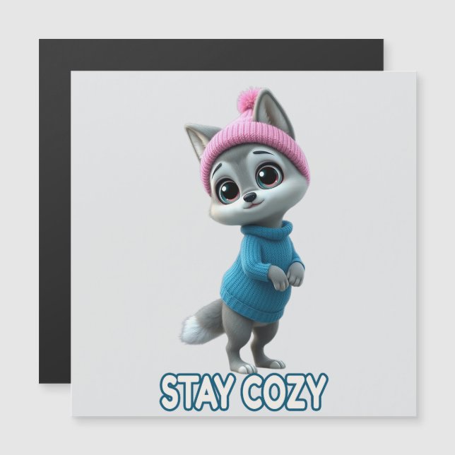 Stay Cozy Cute Winter Fox adorable Cold Weather An (Devant / Derrière)