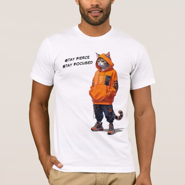 Stay Fierce, Stay Focused - T-Shirt personnalisabl (Devant)