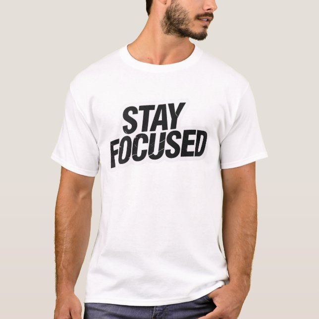“Stay Focused T-Shirt – Motivational Youth Tee” (Devant)
