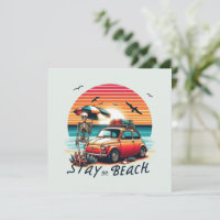 Stay On Beach - Retro Vibes - Skeleton