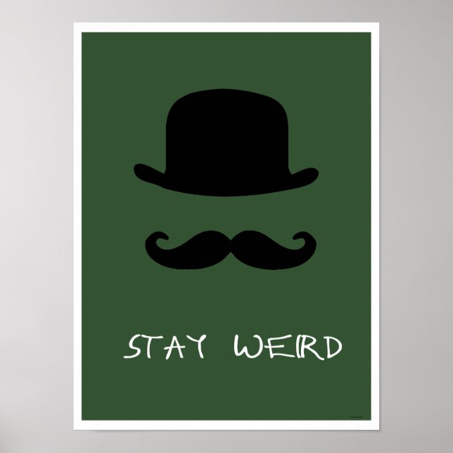 "Stay Werd" Green Poster (Devant)