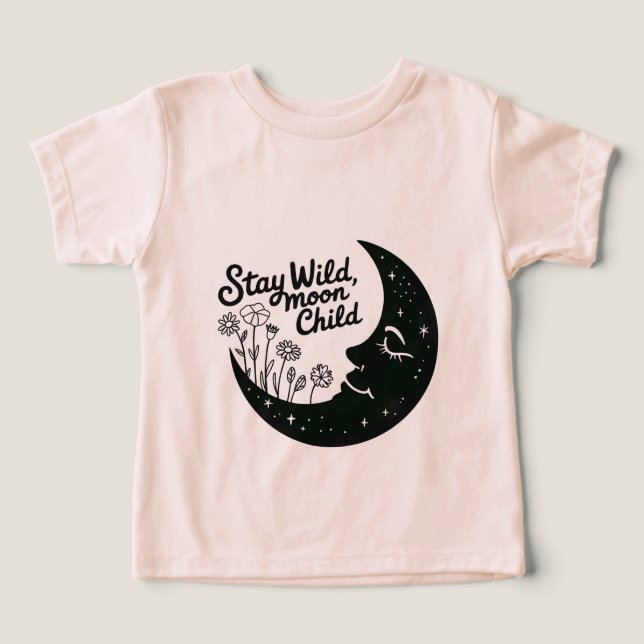 Stay Wild Moon Child Kids T-Shirt  (Design Recto)