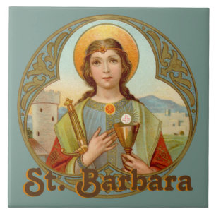 Ste. Barbara (BK 001) Carreau de céramique 1