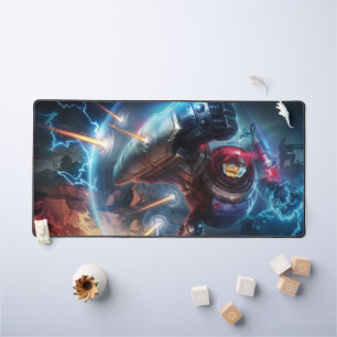 Steam Golem Jeu Bureau Mat   Carte personnalisée