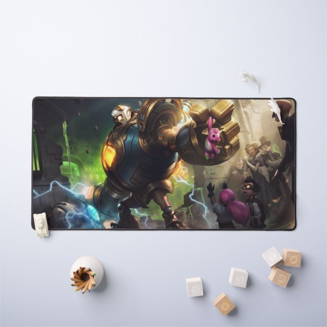 Steam Golem Jeu Bureau Mat | Carte personnalisée (Tableau pour enfants)