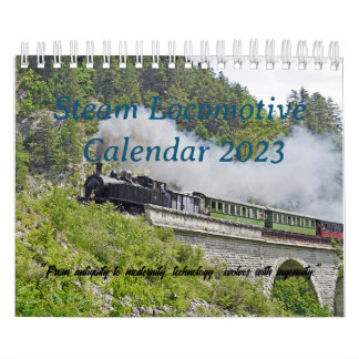 Steam Locomotive Modèle Calendrier 2023