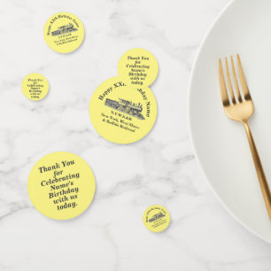 Steam Train homme's Birthday Party Table Confetti