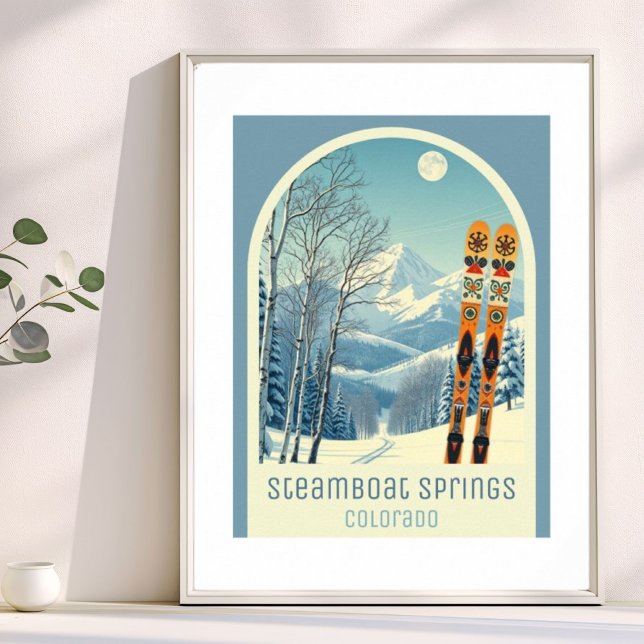 Steamboat Springs Colorado ski vacation Poster (Créateur téléchargé)