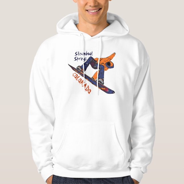 Steamboat Springs Colorado snowboard sweat - shirt (Devant)