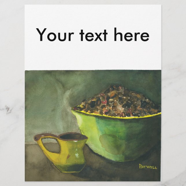 Steaming Morning Cup Cup of Coffee Bowl Coffee Bea (Devant)