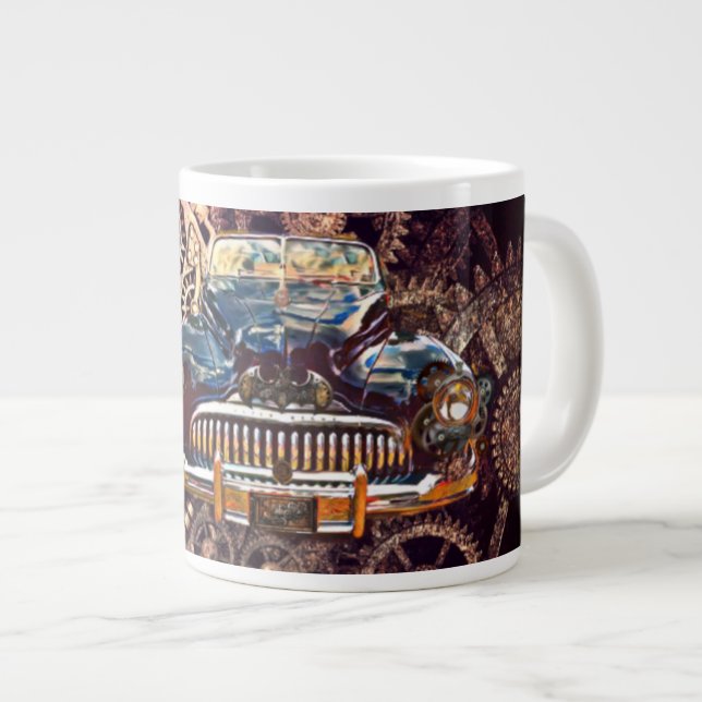 Steampunk Antique Buick Mug (Devant droit)