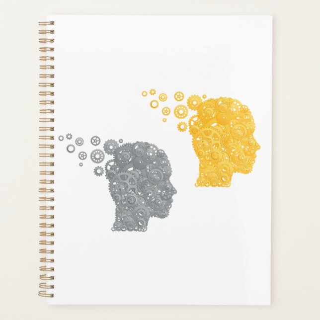 Steampunk Brain Power Cogwheel Heads (Devant)