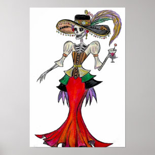 Steampunk Catrina, affiche de Dia de los Muertos